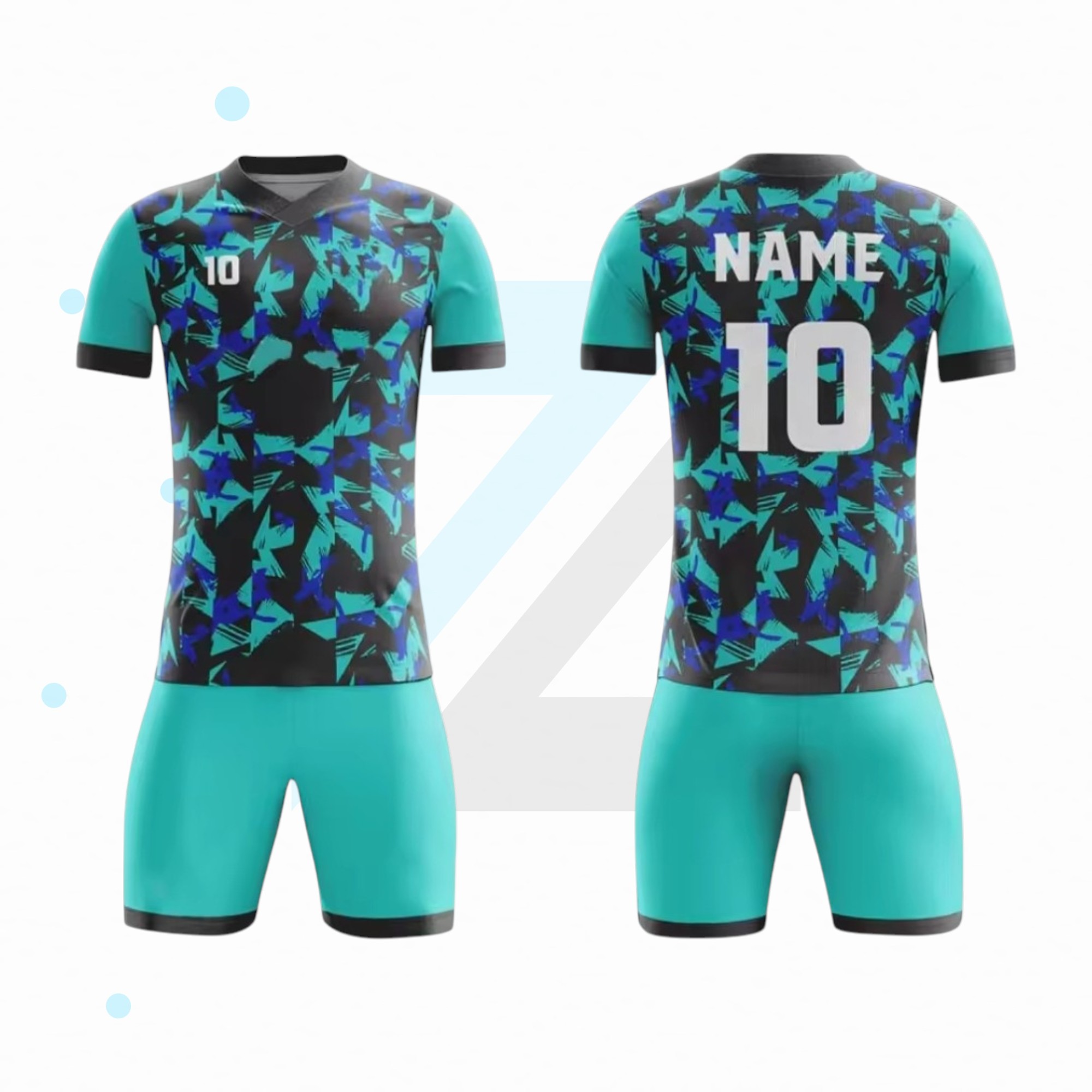 VortexPlay Pro Soccer Uniform | Custom Match Jersey & Elite Comfort Performance Shorts angle 2